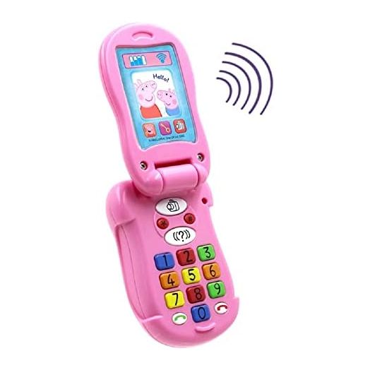 Peppa Pig PP06 Peppa's Flip & Learn Toy Phone for Kids-Interactive Learning & Child Development, Colours & Number Recognition and Communication, 3+ Years, Single, Multi
