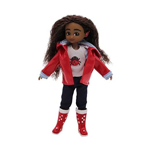 Lottie Doll Wildlife Photographer Doll Mia | Dolls for Girls and Boys | 7 Inch Doll with Brown, Wavy Hair, Brown Eyes & Cochlear Implant