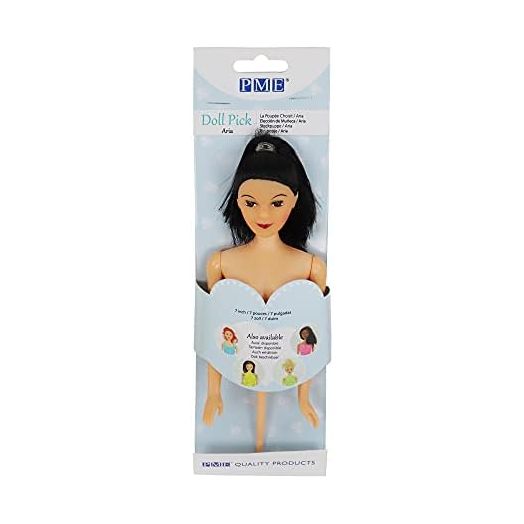 PME Doll Pic for Cake - Aria, Black Hair