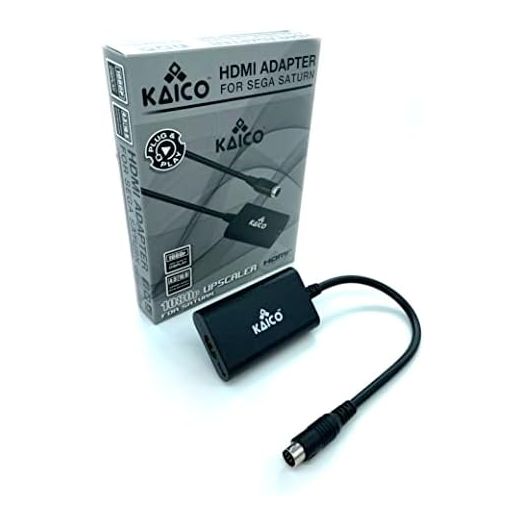 Kaico SEGA Saturn 1080p HDMI Adapter - for use with Sega Saturn - Supports S Video Output – Supports PAL and NTSC Consoles – Aspect Ratio Switch for 16:9 or 4:3