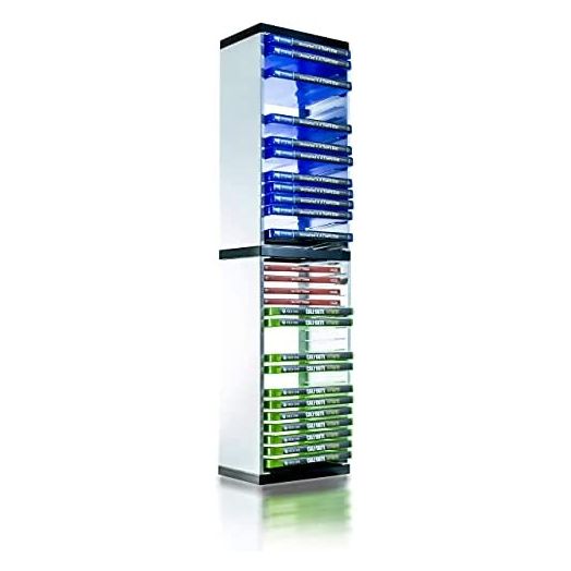 PS5 Game Storage Tower – Universal Games Storage Tower – Stores 36 Game or Blu-Ray Disks – Game Holder Rack for PS4, PS5, Xbox One, Xbox Series X/S, Nintendo Switch Games and Blu-Ray Disks