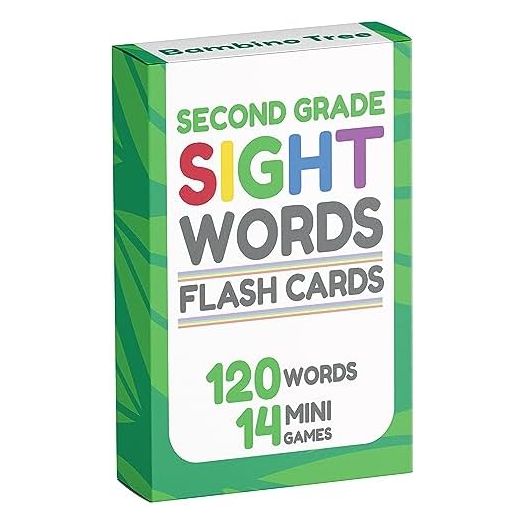 Sight Words Flash Cards Kindergarten - 120 High Frequency Words from Dolch's and Fry's Sight Word List for Ages 7-8 Years