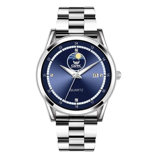 Wrist Watch for Men, Business Style Analog Quartz Men's Watch with Calenda, Classic Gent's Watch with Stainless Steel Strap