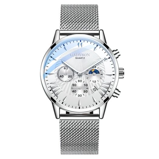 TPSOUM Wrist Watch for Men, Fashion Analog Quartz Men's Watch, Gent's Watch with Alloy Steel Strap
