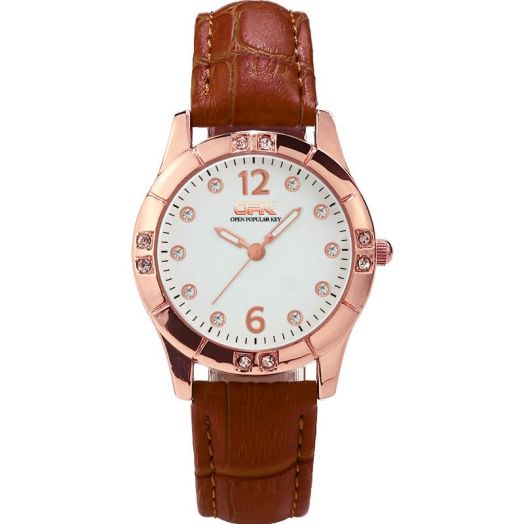 Wrist Watch for Women, Quartz Women's Watch with Fashion Glitter Sparkly Bling Designed, Luxury Lady Watches with Breathable Leather Band