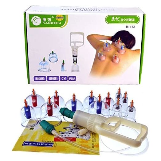 Kangzhu 12-Cup Biomagnetic Chinese Cupping Therapy Set