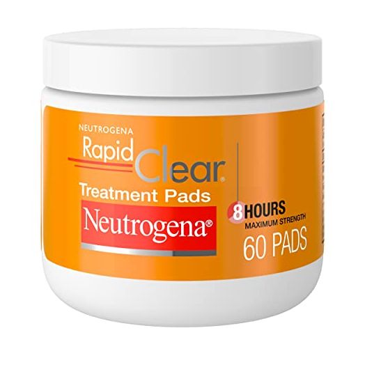 Neutrogena Rapid Clear Maximum Strength Acne Face Pads, 2% Salicylic Acid