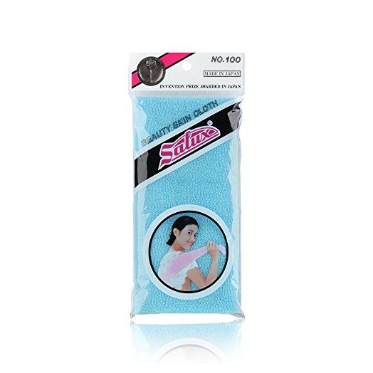 SALUX Nylon Japanese Beauty Skin Bath Wash Cloth/Towel, Blue