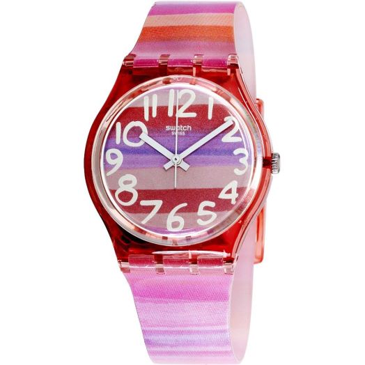 Swatch Atilbe Graphic Dial Plastic Quartz Ladies Watch GP140
