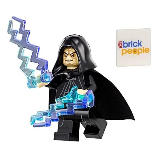 LEGO Star Wars: Emperor Palpatine Minifigure with Force Bolts and Bonus Tile (Figure 1.7 inches Tall)