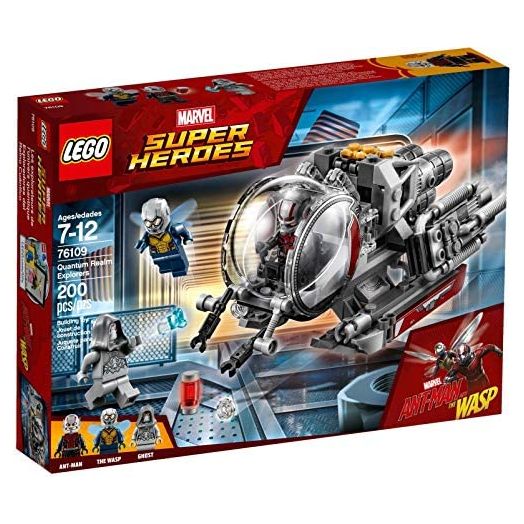 LEGO 76109 Marvel Super Heroes Quantum Realm Explorer Toy Vehicle, Ant-Man, Wasp & Ghost Figures, Mini Action Figures