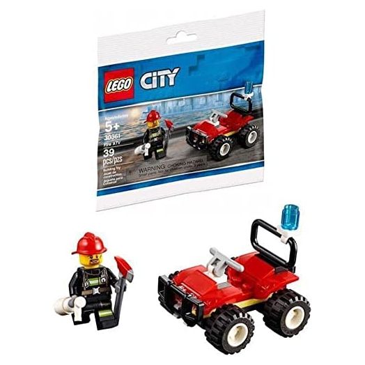 Lego 30361 Fire Brigade Buggy Building Blocks, Multi-Colour