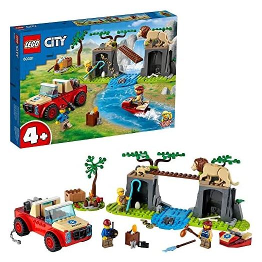 LEGO 60301 City Wildlife Rescue Off Roader Vehicle Car Toy, Building Set with Animal Figures for Preschool Kids 4 Plus Years Old