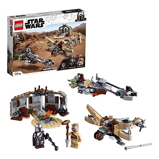 LEGO 75299 Star Wars: The Mandalorian Trouble on Tatooine Building Set with Baby Yoda The Child Figure, Season 2 Playset