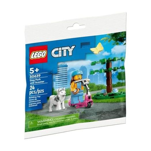 LEGO City: Dog Park and Scooter 30639 Polybag Builders Ages 5+
