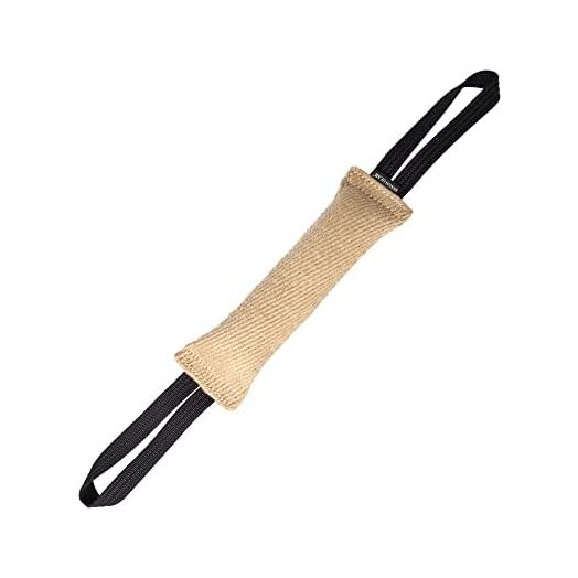 Dingo Gear Tug Toy for Dog Training Agility Tug of War, Jute Dog Bumper with Two Handles, Dog Bite Pillow for Aggressive Chewers, 11" S00146
