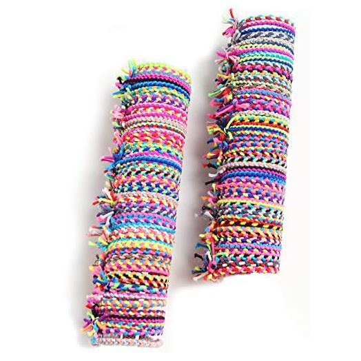 Braided Elastic Hair Ties Hair Ropes Rubber Bands Ponytail Holder Thick Thin Hair Scrunchies (Pack of 100)