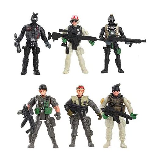 Army Men Action Figures Soldiers Toys with Weapon Accessories / SWAT Team Figure Military Playset for Boys Girls Children Kids 3 4 5 6 7 8 9 Years Old,Great as Christmas,Birthday(Specia Force)