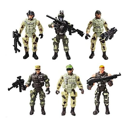 Army Men Action Figures Soldiers Toys with Weapon Accessories / SWAT Team Figure Military Playset for Boys Girls Children Kids 3 4 5 6 7 8 9 Years Old,Great as Christmas,Birthday(Special Troops)
