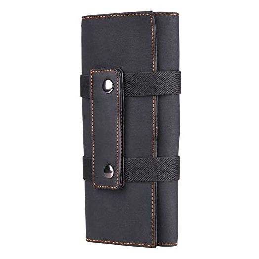 Hair Stylist Scissor Holder Pouch Cases for Hairdressers, Salon Tools Holster Bag, Soft Fabric Roll-Up Organiser