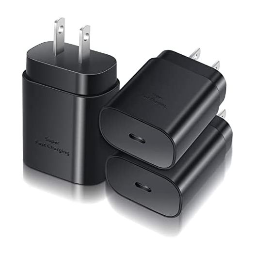 USB C Wall Charger Adapter, Costyle 3 Pack PD 25W Super Fast Charger Type C Block Compatible Samsung Galaxy S22/S21/S20 Ultra/S21+/S20FE/S10+/A71/Note 20 Ultra/10+,iPhone 13/12 Pro Max,Pixel-Black