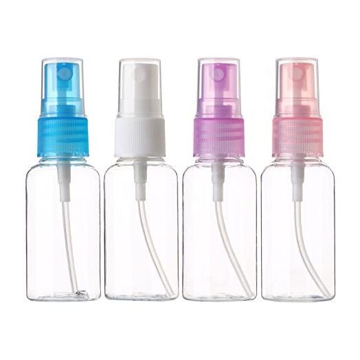Sinide Spray Bottles 30ml/1oz, Clear Empty Fine Mist Travel Bottle Set (4 Pack)