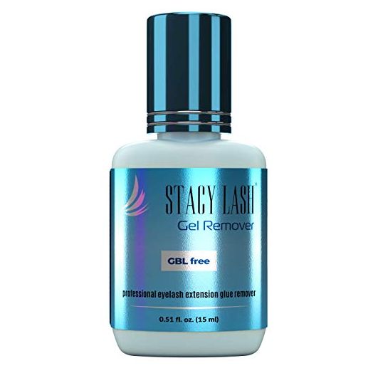 Gel Remover for Eyelash Extension Glue Stacy Lash (0.51 fl.oz / 15 ml) / GBL Free/Fast Lash Adhesive Dissolution time - 60 Seconds/Aquamarine Color and Pleasant Smell