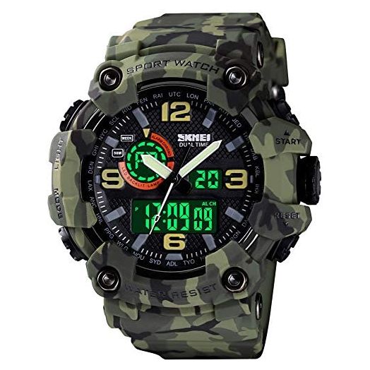 Men's Watches Multi Function Military S-Shock Sports Watch LED Digital Waterproof Alarm Watches