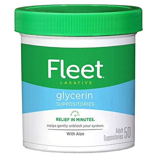 Fleet Adult Glycerin Suppositories 50-Count (2-Pack)