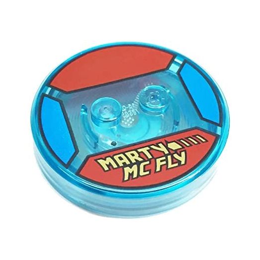 Lego Parts: Dimensions Toy Tag 4 x 4 x 2/3 with 2 Studs for Marty McFly #6