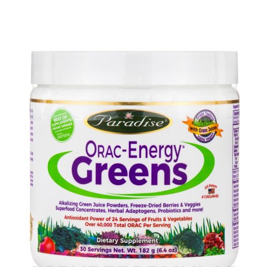 Paradise Herbs ORAC-Energy Greens Powder - 6.84 oz (182 Grams)