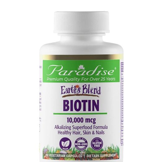 Paradise Herbs Earth's Blend Biotin 10,000 mcg - 90 Vegetarian Capsules