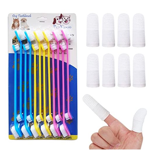 20 PCS Pet Dog Soft Toothbrush Dog Toothbrush Finger Toothbrush pet Toothbrush Small to Large Dogs