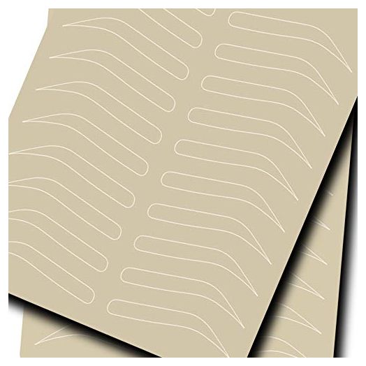 CHOOSE-IT Eyebrow Tattoo Practice Skins Microblading Supplies Eyebrow Skin Permanent Makeup Latex Skin Microblading Fake Skin Sheets 5 PCS Double Sides