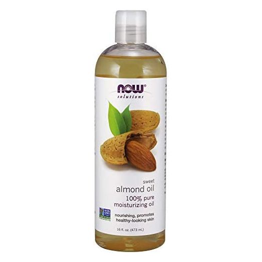 NOW Solutions, Sweet Almond Oil, 100% Pure Moisturizing Oil, Promotes Healthy-Looking Skin, Unscented Oil, 16-Ounce