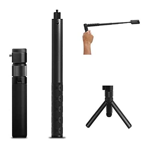O'woda Selfie Stick for Insta360 ONE X2, 3 in 1 Bullet Time Handle Kit with Foldable Tripod Extension Monpod Rod for Insta 360 ONE X 2 / Insta360 ONE X Accessories