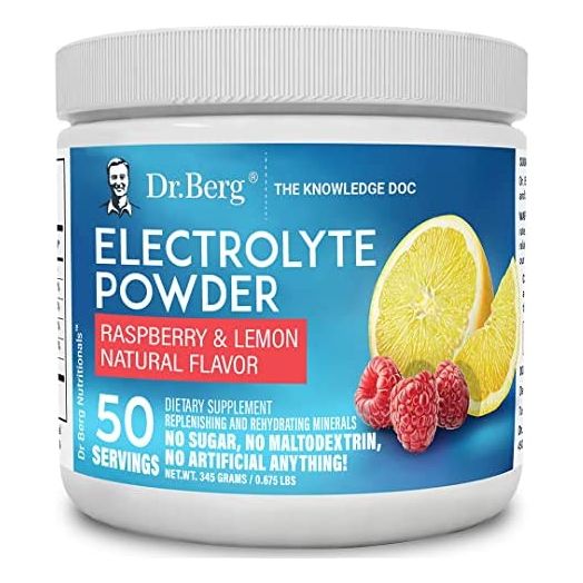 Dr. Berg's Original Keto Electrolytes Powder, Zero Artificial Ingredients, Sugar Free Electrolyte Powder