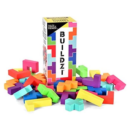 TENZI BUILDZI Fast Stacking Building Block Game, 2 to 4 Players Ages 6 to 96