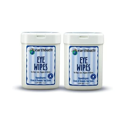 Earthbath All Natural Specialty Eye Wipes, 25 Wipes (Pack of 2)
