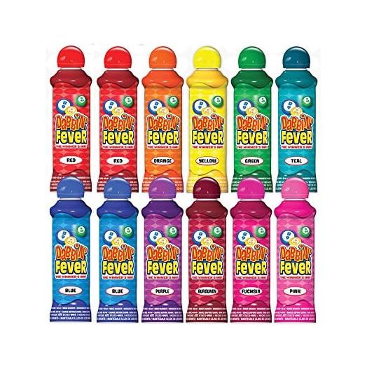 Dabbin' Fever Bingo Daubers - 12 Pack - Assorted Colors