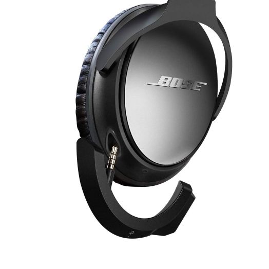 Upgraded aptX Wireless Bluetooth Adapter for Bose QuietComfort QC 25 Headphones with Mic/Volume Control, Black
