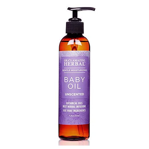 Calendula Baby Oil, Baby Massage Oil, Natural Baby Oil, Cradle Cap, Baby Hair Oil, Baby Scalp Oil, Infant Massage Oil with Organic Jojoba, Baby Acne, Unscented Baby Oil, Ora's Amazing Herbal