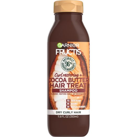 Garnier Fructis Curl Restoring, Cocoa Butter Hair Treat Shampoo, 11.8 fl. oz.