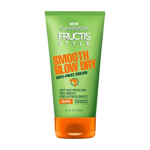 Garnier Fructis Style Smooth Blow Dry Anti-Frizz Cream, 5.1 Fl Oz