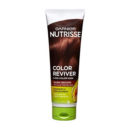 Garnier Nutrisse 5 Minute Nourishing Color Hair Mask, Warm Brown, 4.2 fl. oz.