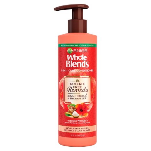 Garnier Whole Blends Sulfate Free Remedy Hibiscus and Shea Moisturizing Daily Conditioner, 12 fl oz