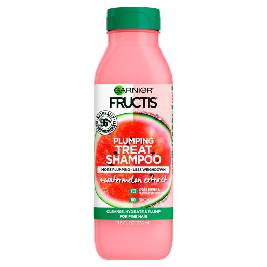 Garnier Fructis Plumping Treat Watermelon Thickening Daily Shampoo, 11.8 fl oz