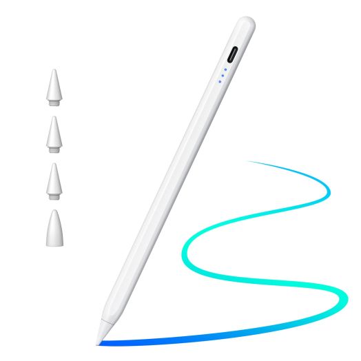 Cisteen Stylus Pen for iPad with Faster Charge,Tilt Sensor Compatible with Apple (2018-2024) iPad Pro 11/13 M4,iPad Air 11/13 M2,iPad Pro 11/12.9 inch,iPad 10/9/8/7/6th,iPad Air 5/4/3rd,iPad Mini 6/5