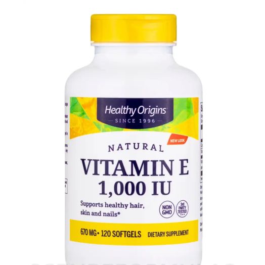 Healthy Origins Natural Vitamin E 1000 IU - 120 Softgels