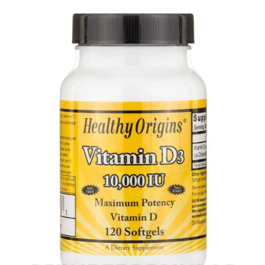 Healthy Origins Vitamin D3 10000 IU - 120 Softgels